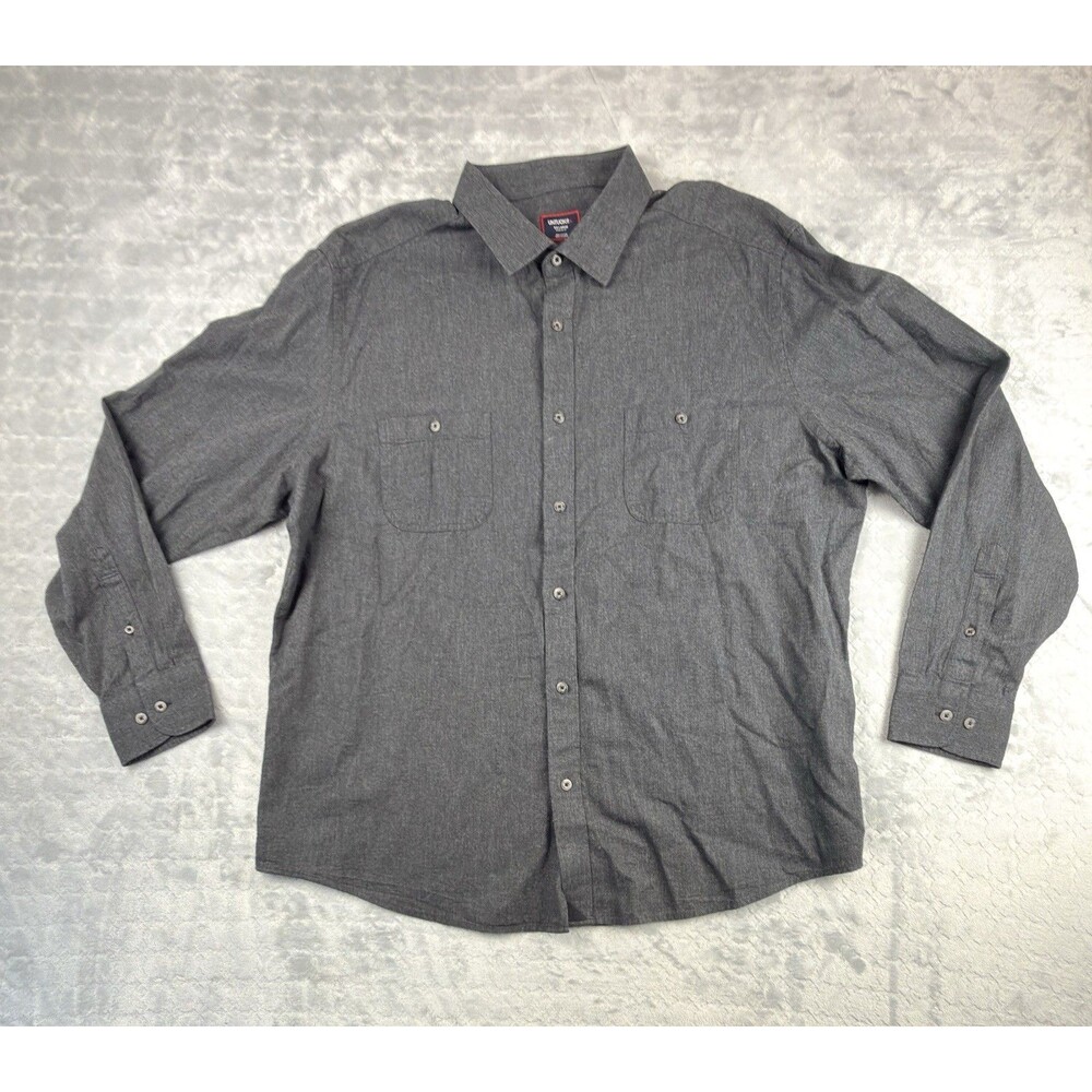 UNTUCKit Shirt Men's 2XL Hemsworth Long Sleeve Gray